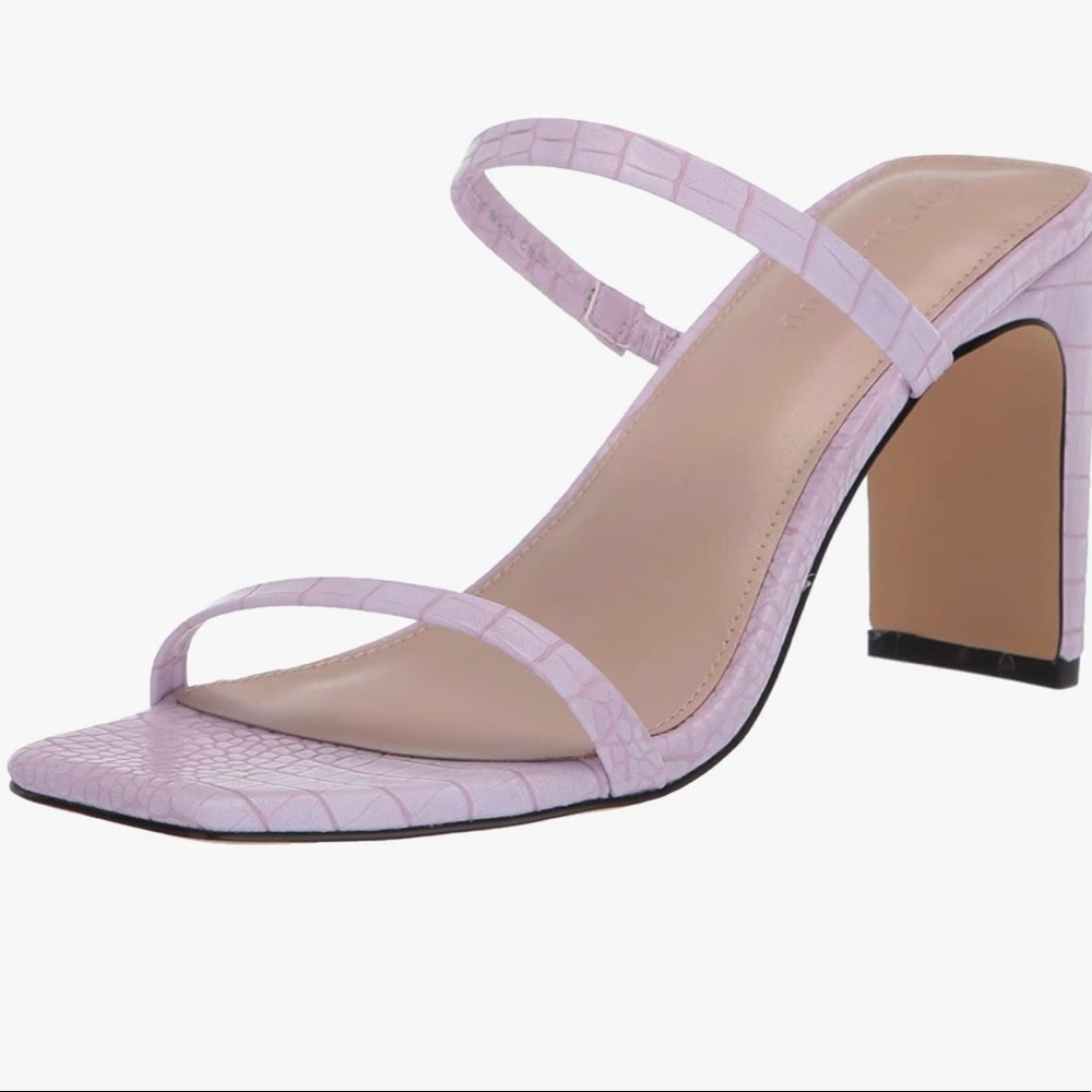 Lilac sandal heels